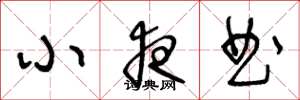 王冬龄小夜曲草书怎么写