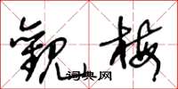 王冬龄观梅草书怎么写