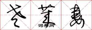 王冬龄老莱妻草书怎么写
