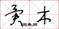 王冬龄异木草书怎么写
