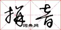 王冬龄拼音草书怎么写