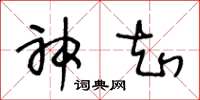 王冬龄神知草书怎么写