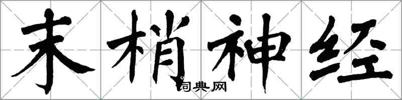 翁闿运末梢神经楷书怎么写