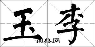 翁闿运玉李楷书怎么写