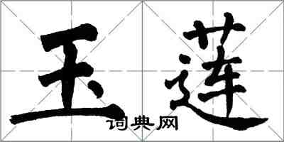 翁闿运玉莲楷书怎么写