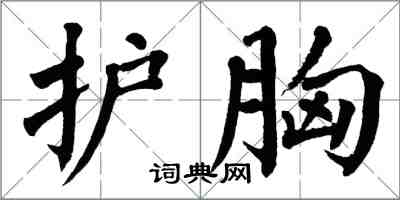 翁闿运护胸楷书怎么写