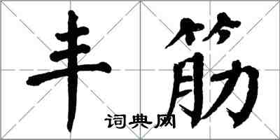 翁闿运丰筋楷书怎么写