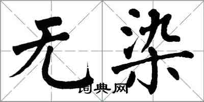 翁闿运无染楷书怎么写