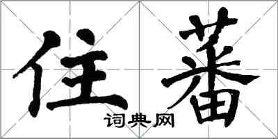 翁闿运住蕃楷书怎么写