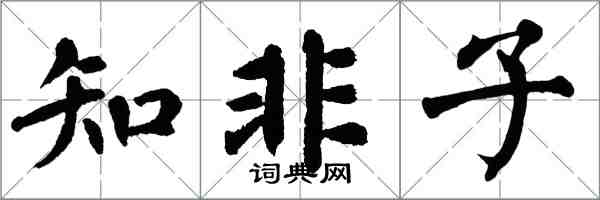 翁闿运知非子楷书怎么写