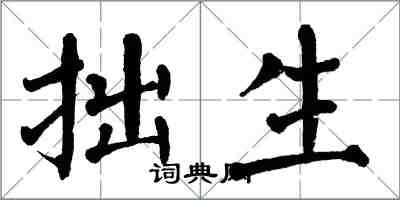 翁闿运拙生楷书怎么写