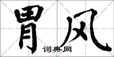翁闿运胃风楷书怎么写