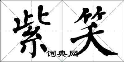 翁闿运紫笑楷书怎么写