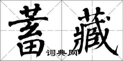 翁闿运蓄藏楷书怎么写