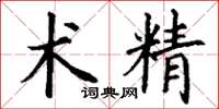 丁谦术精楷书怎么写