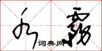 王冬龄水雾草书怎么写