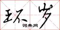 曾庆福环岁行书怎么写