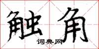 周炳元触角楷书怎么写