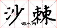 周炳元沙棘楷书怎么写