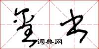 王冬龄玺书草书怎么写