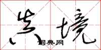 王冬龄真境草书怎么写