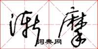 王冬龄渐摩草书怎么写