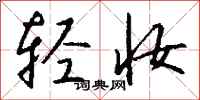 钱沛云轻妆行书怎么写