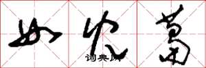 刘少英女儿葛草书怎么写