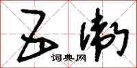 刘少英五卫草书怎么写