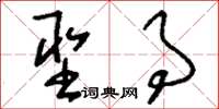 刘少英圣事草书怎么写