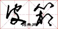 刘少英皮箱草书怎么写