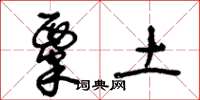 王冬龄粟土草书怎么写