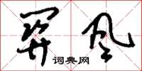 刘少英关风草书怎么写