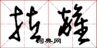 刘少英拉杂草书怎么写