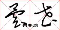 刘少英昙花草书怎么写