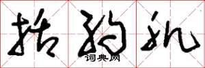 刘少英括约肌草书怎么写