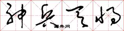 刘少英神兵天将草书怎么写