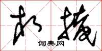 刘少英相掩草书怎么写