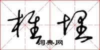 王冬龄椎埋草书怎么写