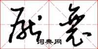 刘少英厌衰草书怎么写
