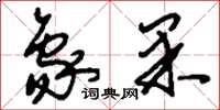 刘少英象果草书怎么写