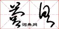 刘少英营具草书怎么写