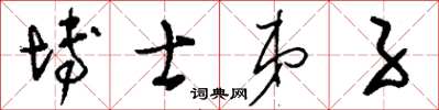刘少英博士弟子草书怎么写