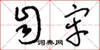 刘少英自牢草书怎么写