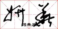 刘少英妍华草书怎么写