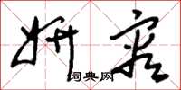 刘少英妍容草书怎么写