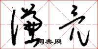 刘少英谦亮草书怎么写
