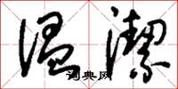 刘少英温洁草书怎么写