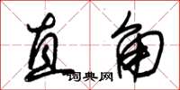 朱锡荣直角草书怎么写