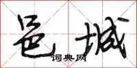 段相林邑城行书怎么写
